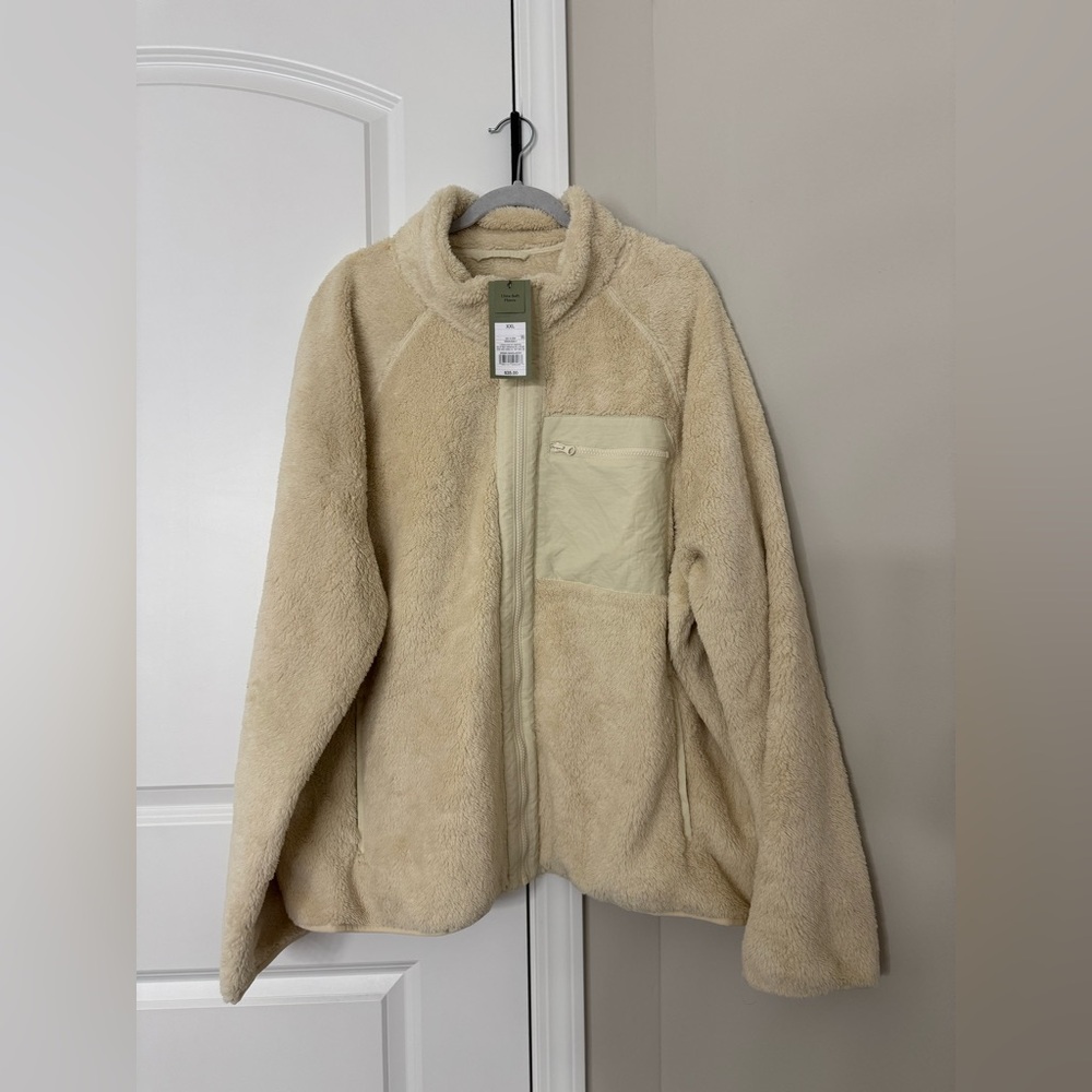 Goodfellow & Co. Cream Jacket with Ultra Soft Fleece